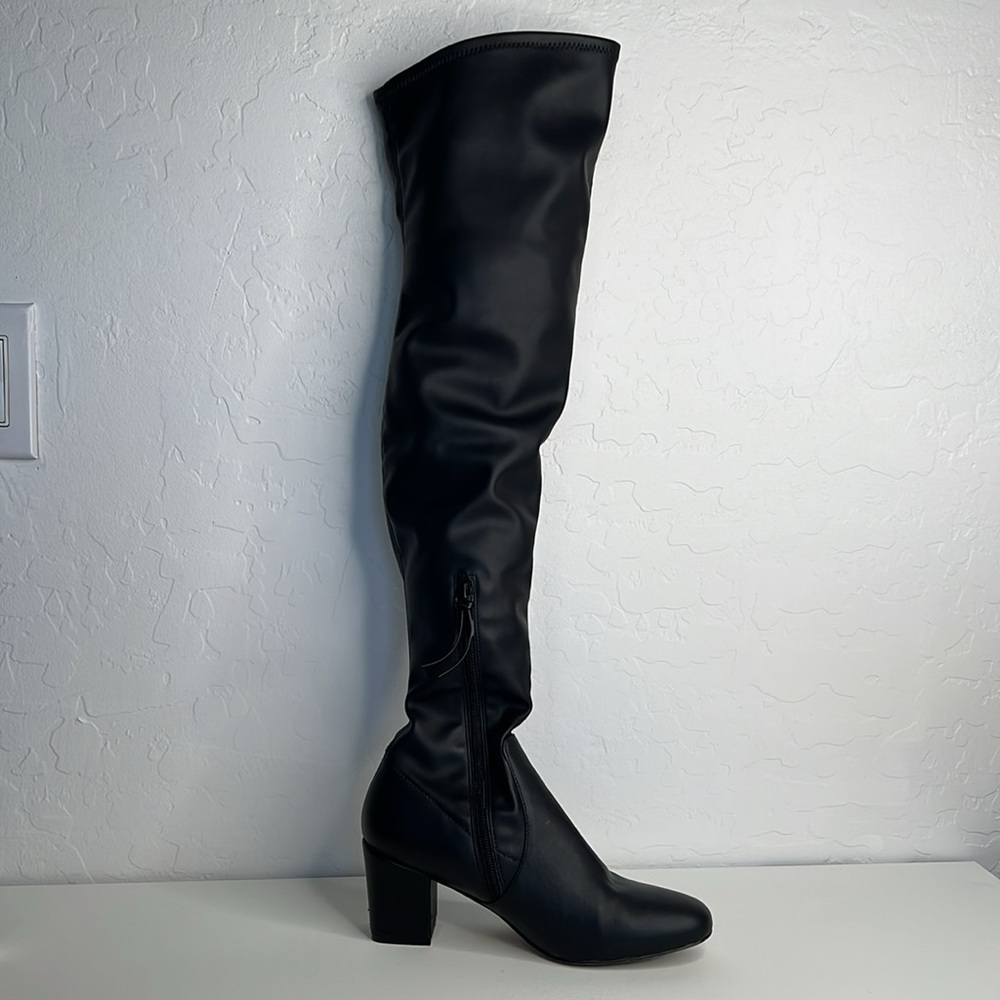 Rebecca Minkoff | Lauren Vegan Leather Over the Knee Boot size 7.5 - Picture 4 of 16